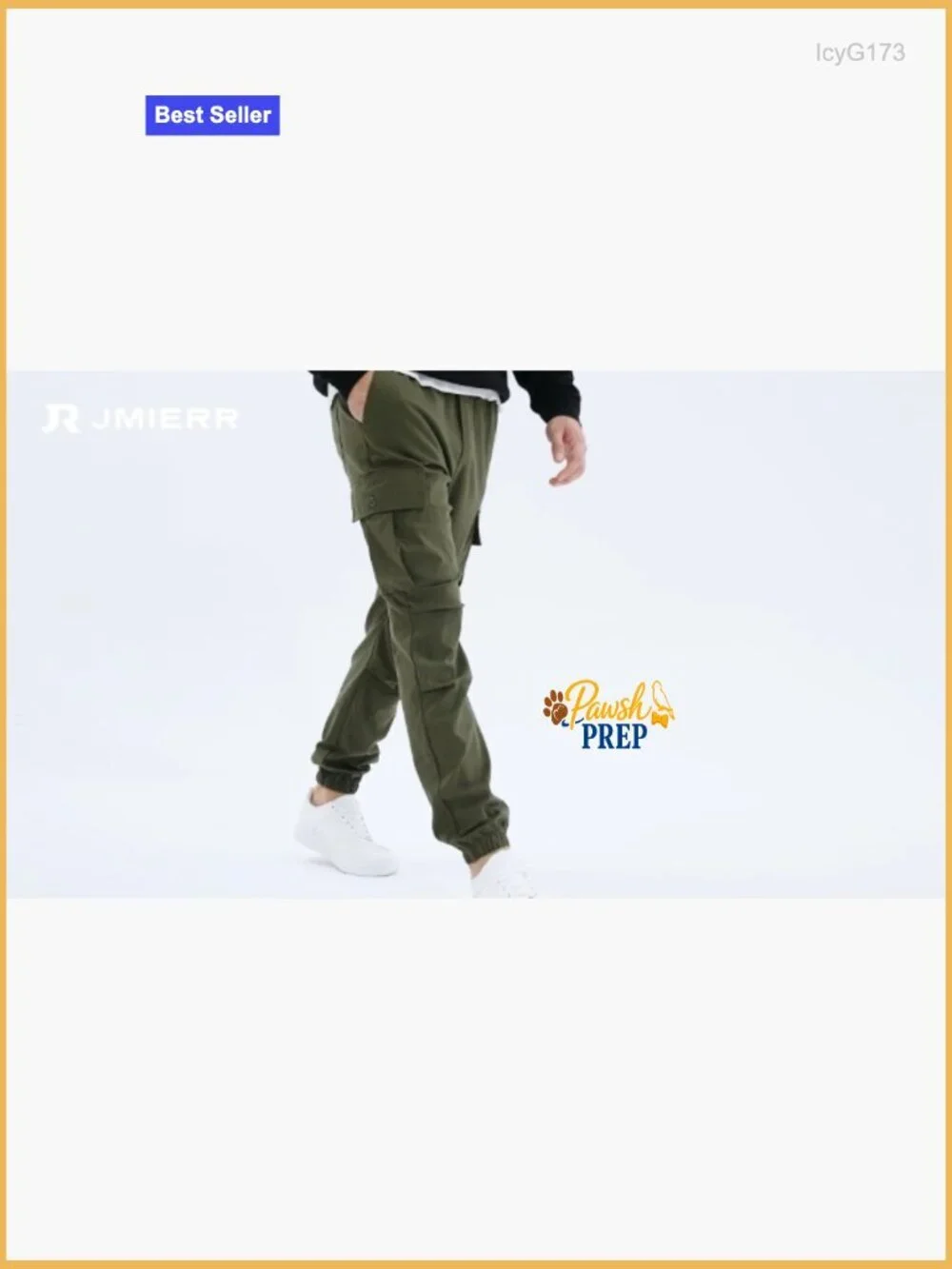 Men's Casual Cargo Joggers with Drawstring Elastic Waist Tapered Sweatpants